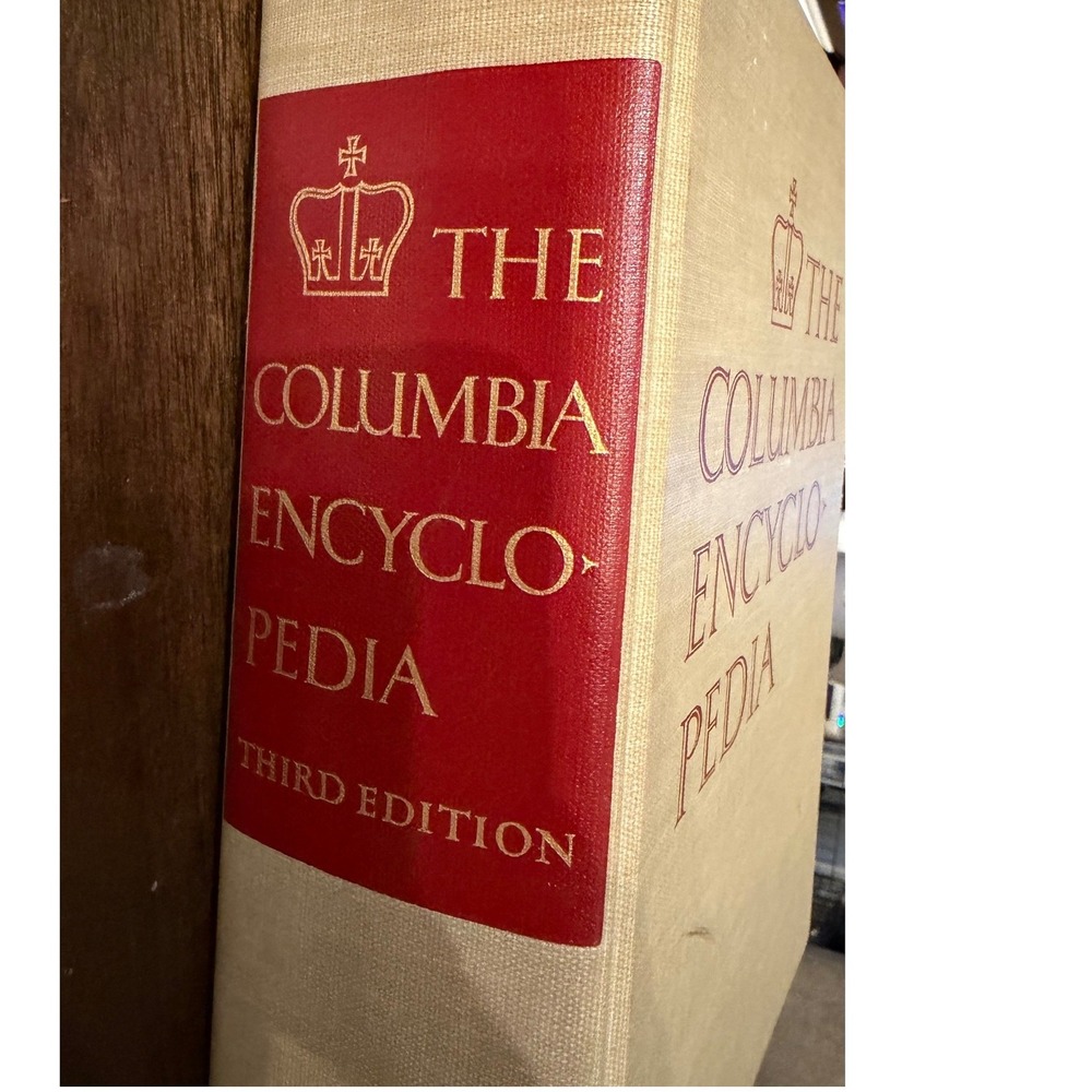 The Columbia Encyclopedia Third Edition 1963 9th Printing 1968 Hardcover Book